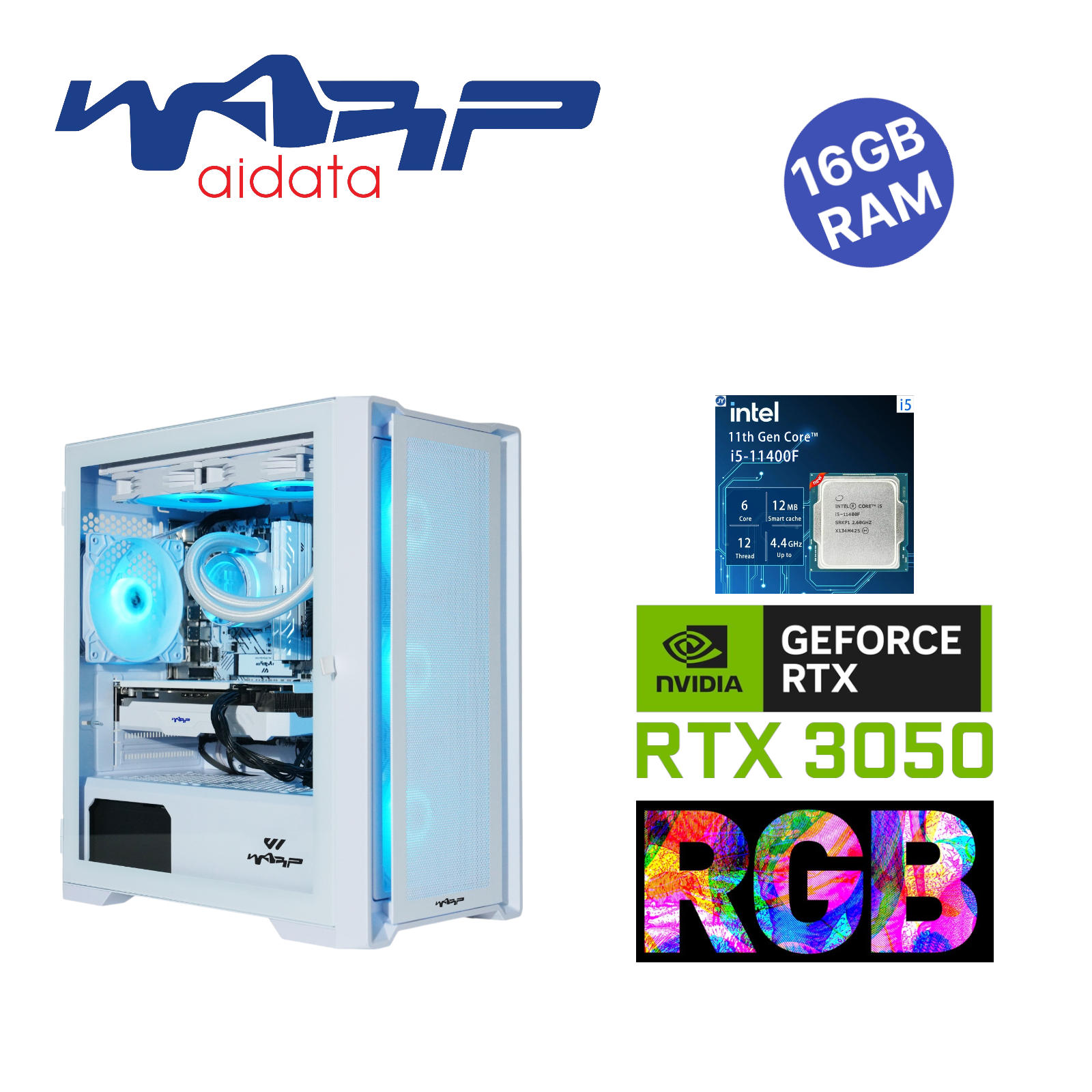 WARP Optima i5 11400F 8 GB RTX 3050 Win11 PRO